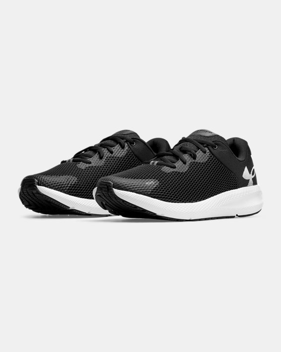 Men's UA Charged Pursuit 2 Big Logo Running Shoes, Black, pdpMainDesktop image number 3